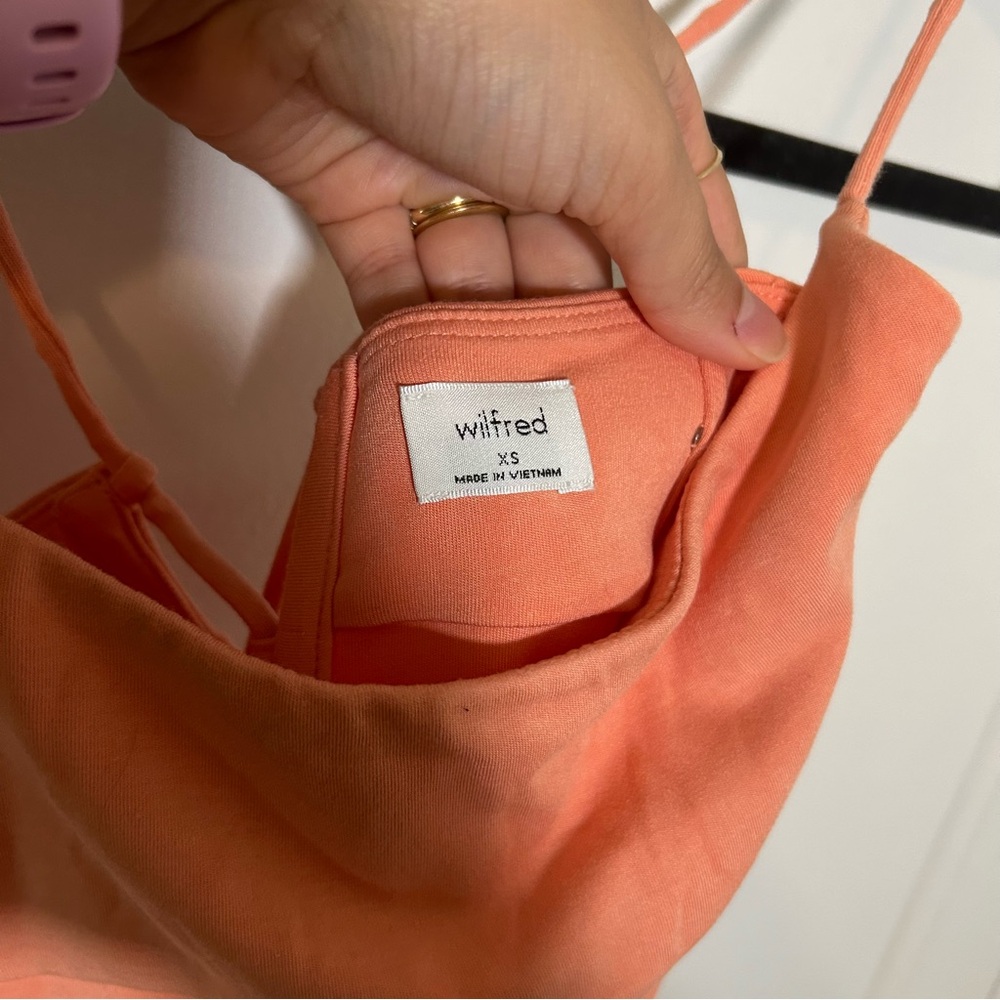 Wilfred Dreamweaver Orange Adjustable Strap Slip Dress - Picture 5 of 6